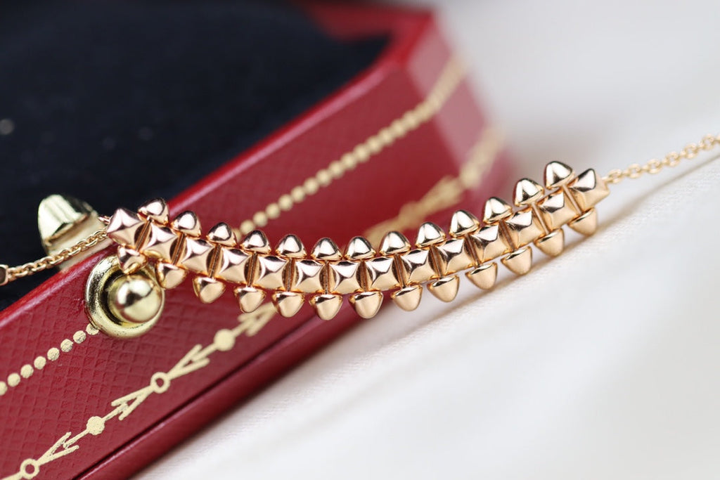 ??MIRA?¡¥CLASH PINK GOLD NECKLACE
