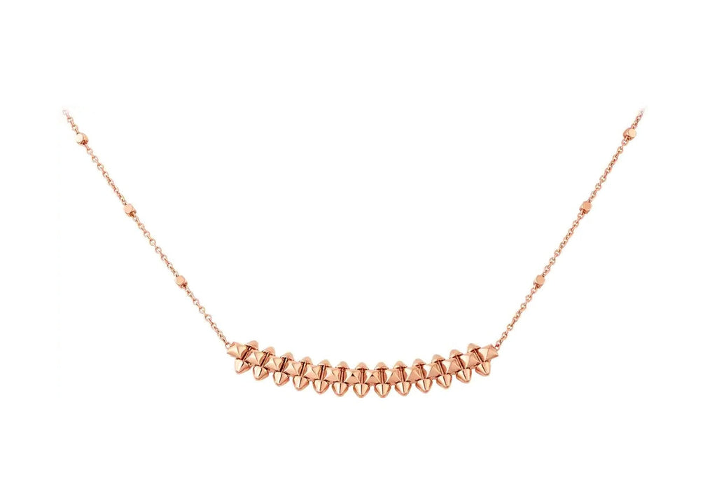 ??MIRA?¡¥CLASH PINK GOLD NECKLACE