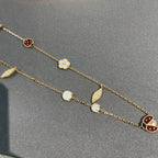 ??MIRA?¡¥LUCKY SPRING 15 MOTIFS GOLD NECKLACE