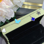 ??MIRA?¡¥LUCKY SPRING SILVER BRACELET 4 MOTIF