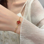 ??MIRA?¡¥SUN PEDANT CARNELIAN BRACELET