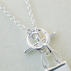??MIRA?¡¥POP H PEDANT SILVER NECKLACE