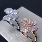 ??MIRA?¡¥BUTTERFLY PINK GOLD DIAMOND RING