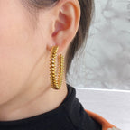 ??MIRA?¡¥CLASH LARGE HOOP EARRINGS