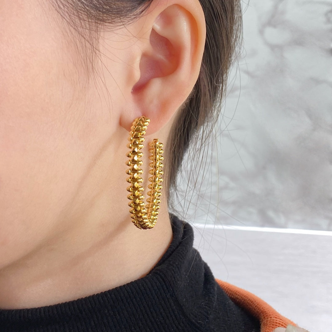 ??MIRA?¡¥CLASH LARGE HOOP EARRINGS