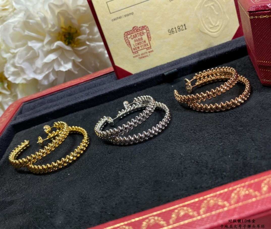 ??MIRA?¡¥CLASH LARGE HOOP EARRINGS
