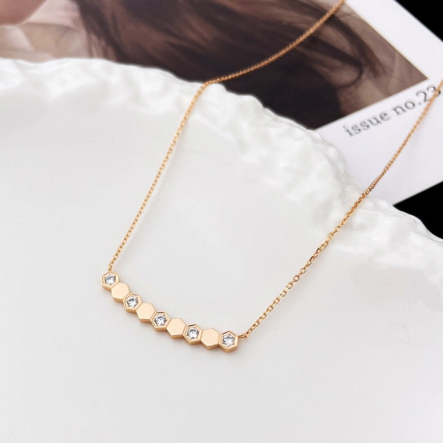 ??MIRA?¡¥BEE MY LOVE DIAMOND NECKLACE