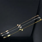 ??MIRA?¡¥VOLT LV LOGO BRACELET