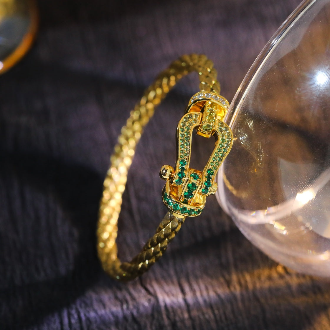 ??MIRA?¡¥FORCE 10 GOLD GREEN DIAMOND PAVED