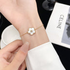 ??MIRA?¡¥LUCKY SPRING ROSE GOLD MOP BRACELET