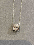 ??MIRA?¡¥PERLEE PEDANT SIVLER DIAMOND NECKLACE