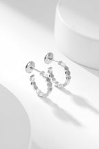 ??MIRA?¡¥BEE LOVE DIAMOND HOOP EARRINGS