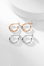 ??MIRA?¡¥BEE LOVE DIAMOND HOOP EARRINGS