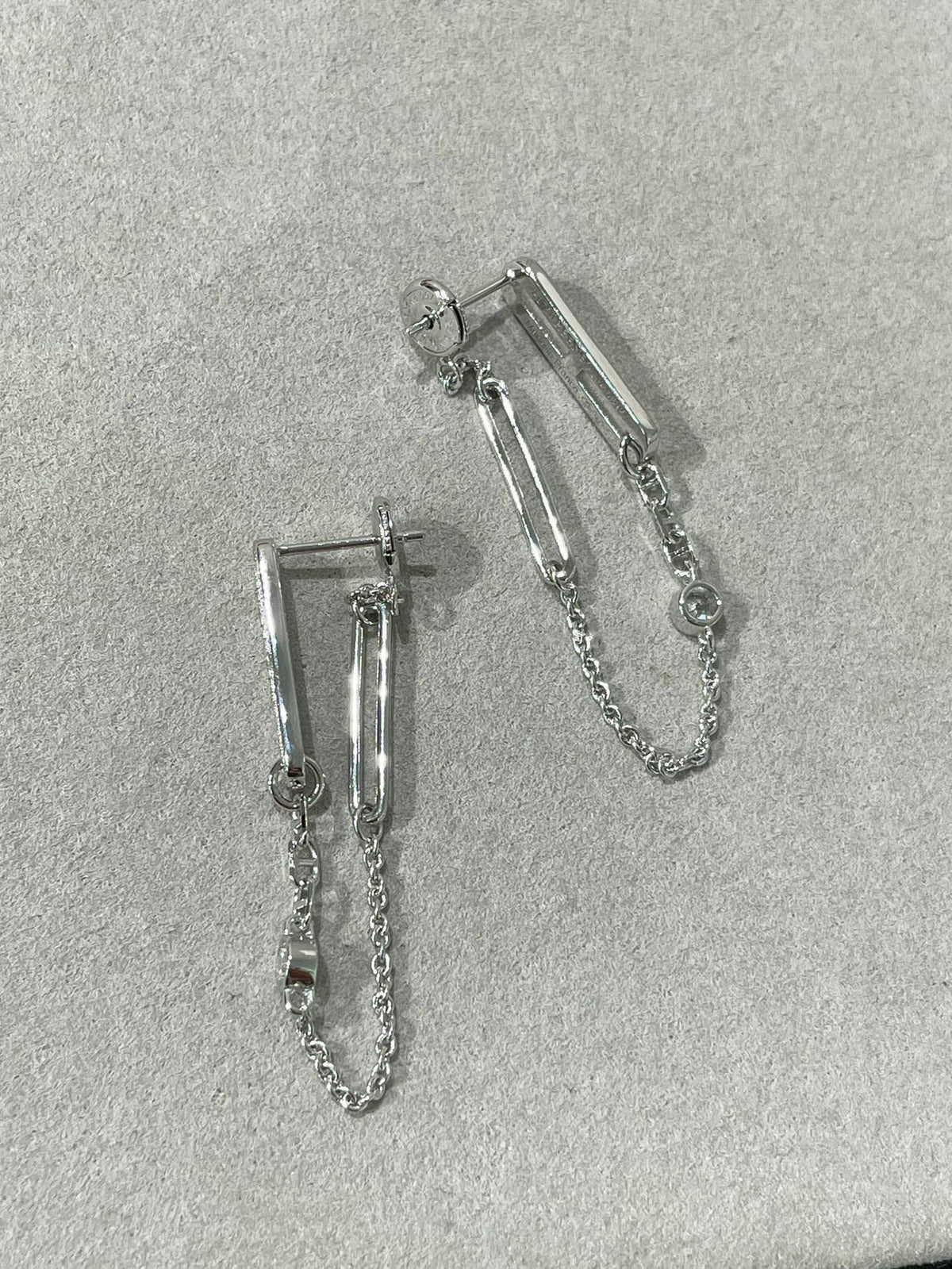 ??MIRA?¡¥CHAINE CHAOS DIAMOND DROP EARRINGS