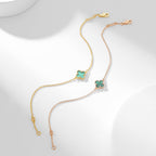 ??MIRA?¡¥CLOVER BRACELET MALACHITE 1 MOTIF