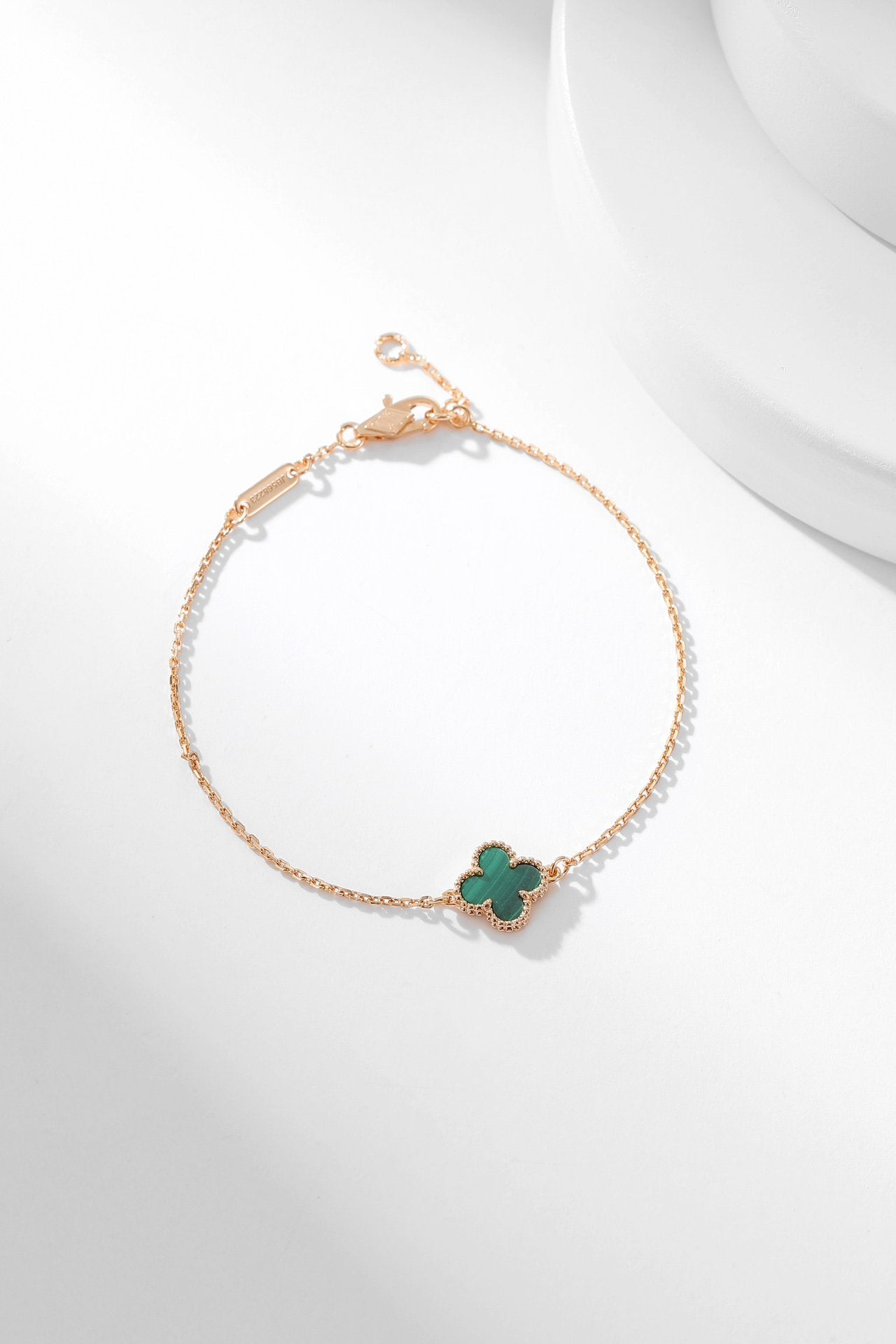 ??MIRA?¡¥CLOVER BRACELET MALACHITE 1 MOTIF