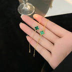 ??MIRA?¡¥CLOVER BRACELET MALACHITE 1 MOTIF