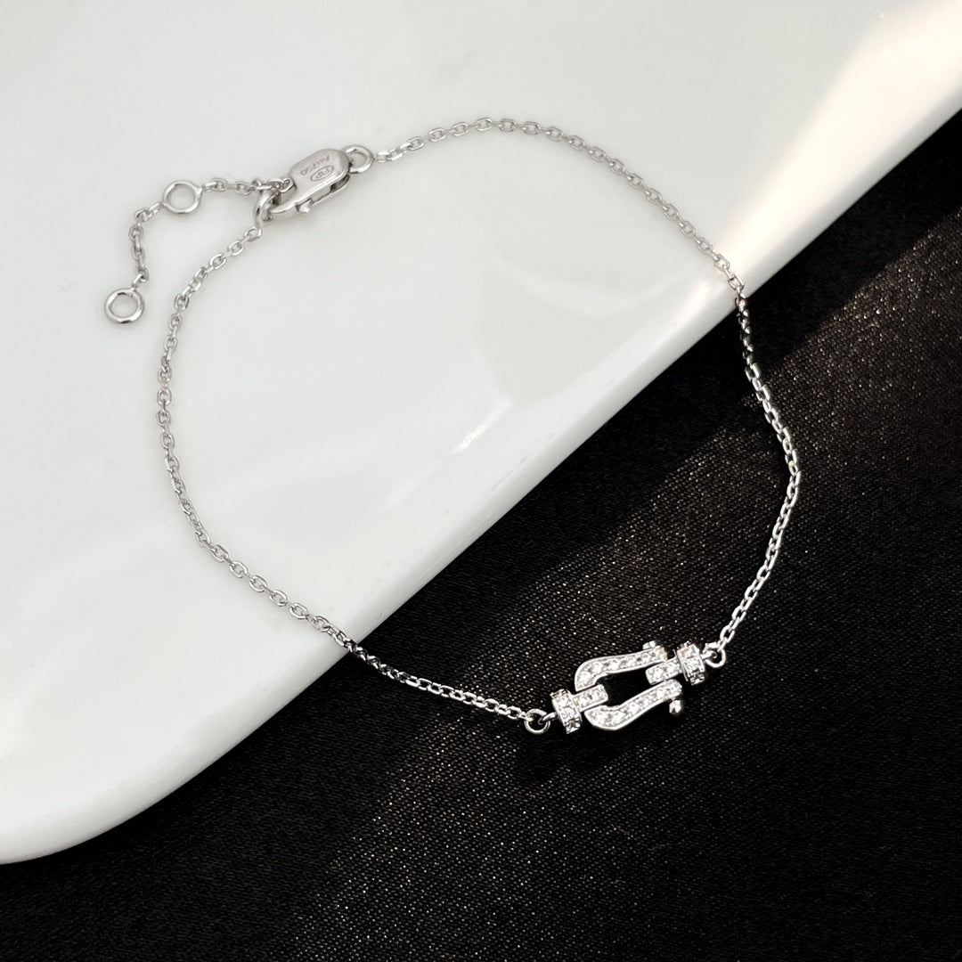 ??MIRA?¡¥FORCE 10 FULL DIAMOND BUCKLE CHAIN LINK MINI MODEL