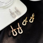 ??MIRA?¡¥FORCE 10 FULL DIAMOND DROP EARRINGS MEDIUM MODEL