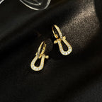 ??MIRA?¡¥FORCE 10 FULL DIAMOND DROP EARRINGS MEDIUM MODEL