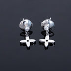 ??MIRA?¡¥VIDYLLE SILVER DIAMOND MINI DROP EARRINGS