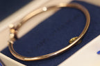??MIRA?¡¥IDYLLE PINK GOLD OPEN BRACELET DIAMOND PAVED