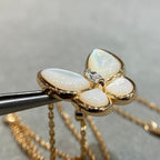 ??MIRA?¡¥BUTTERFLY MOP DIAMOND NECKLACE