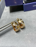 ??MIRA?¡¥BEE LOVE DIAMOND HOOP EARRINGS