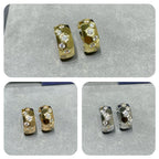??MIRA?¡¥BEE LOVE DIAMOND HOOP EARRINGS
