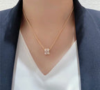 ??MIRA?¡¥BEE LOVE DIAMOND PAVED 3 ROW NECKLACE