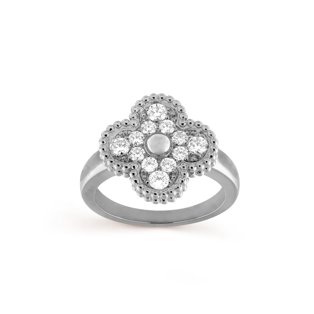 ??MIRA?¡¥CLOVER DIAMOND RING