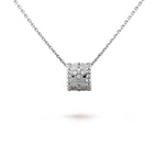 ??MIRA?¡¥PERLEE PEDANT SIVLER DIAMOND NECKLACE