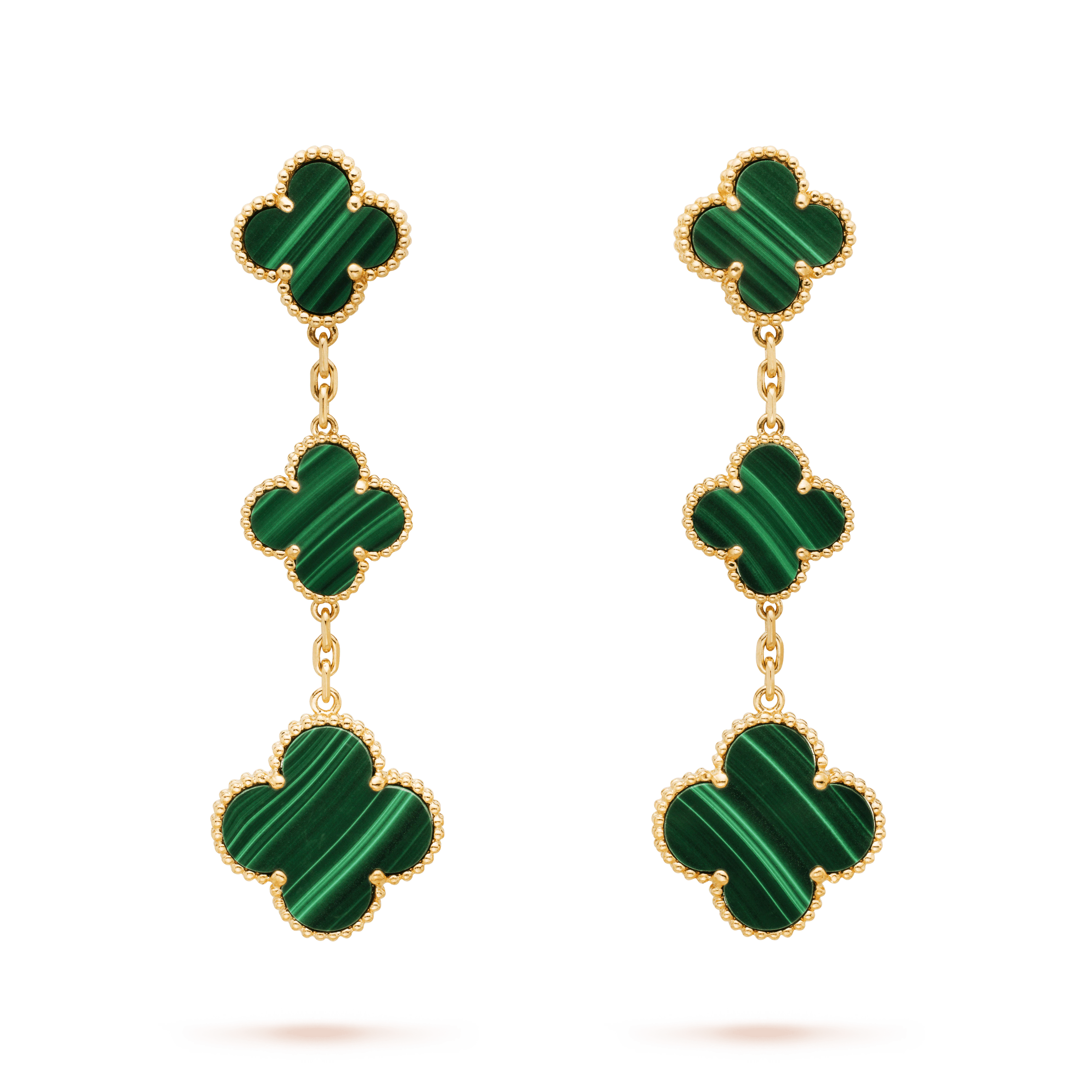 ??MIRA?¡¥CLOVER MALACHITE 3 MOTIFS GOLD