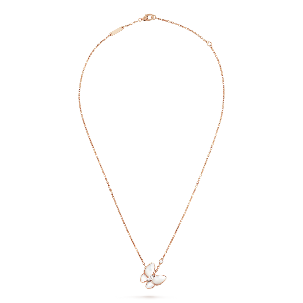 ??MIRA?¡¥BUTTERFLY MOP DIAMOND NECKLACE
