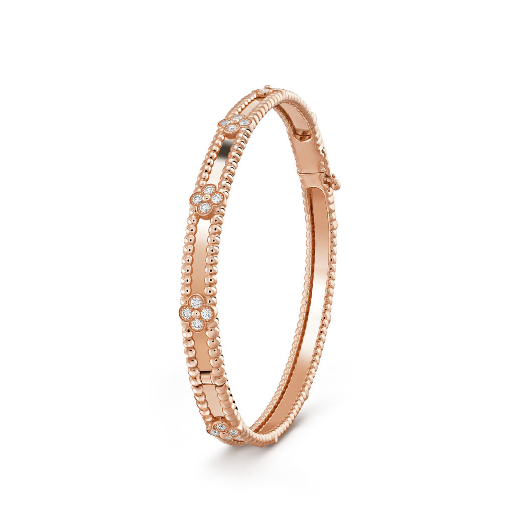 ??MIRA?¡¥CLOVER BRACELET 4MM DIAMONDS