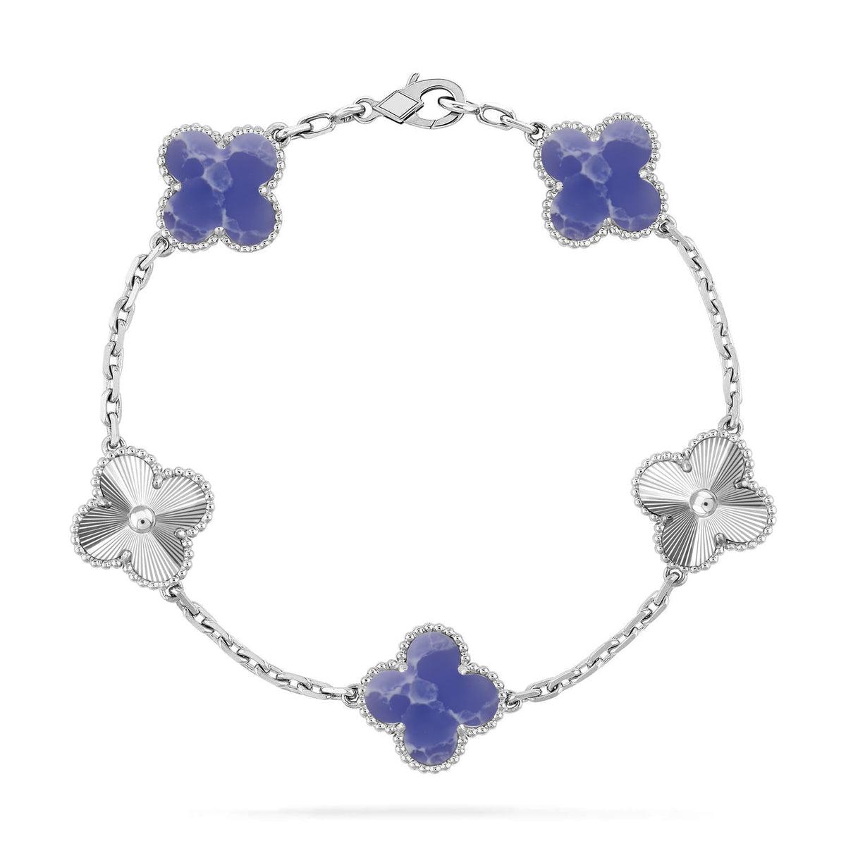 [MIRA]New CLOVER 5 MOTIF BLUE VEINS BRACELET COLLECTION