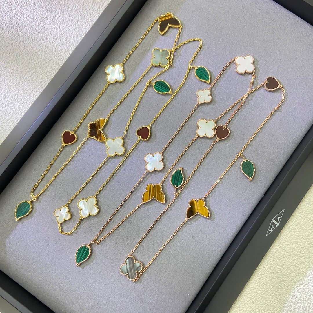 [MIRA] Lucky Alhambra Long Necklace-12 Designs