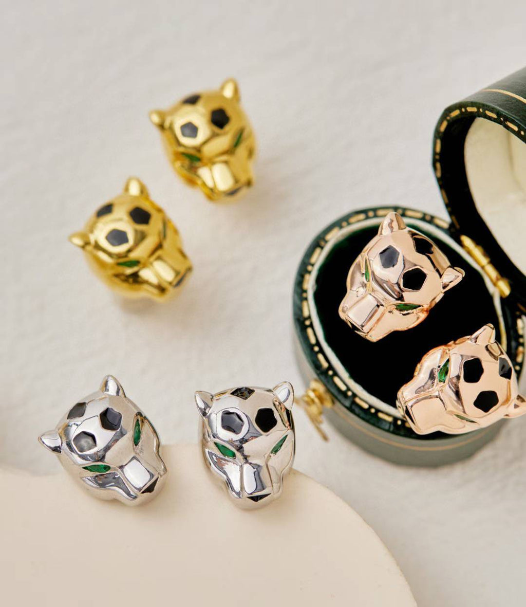 [MIRA] CHRRTAH-PRINT STUD EARRINGS, THREE COLORS