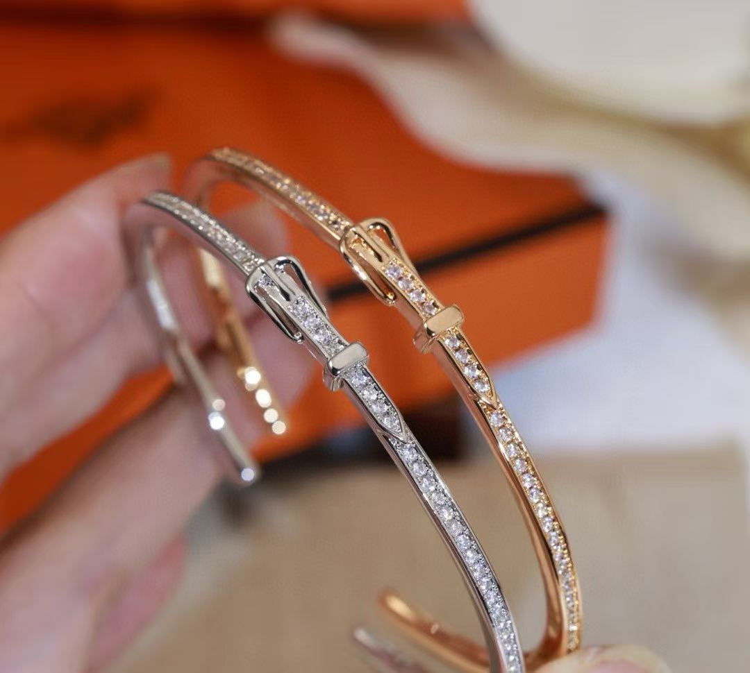 [MIRA] DIAMOND-ENCRUSTED BRACELET THREE COLORS