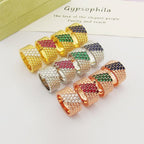 [MIRA]  PERLEE DIAMOND RING ,5-ROW DIAMOND-SET DESIGN