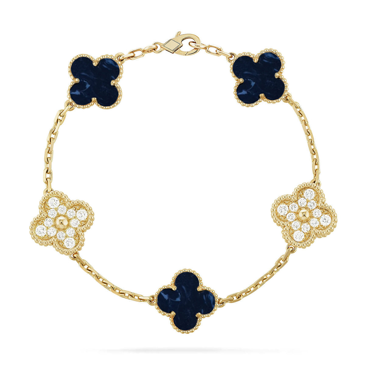 [MIRA]New CLOVER 5 MOTIF PIETERSITE BRACELET COLLECTION