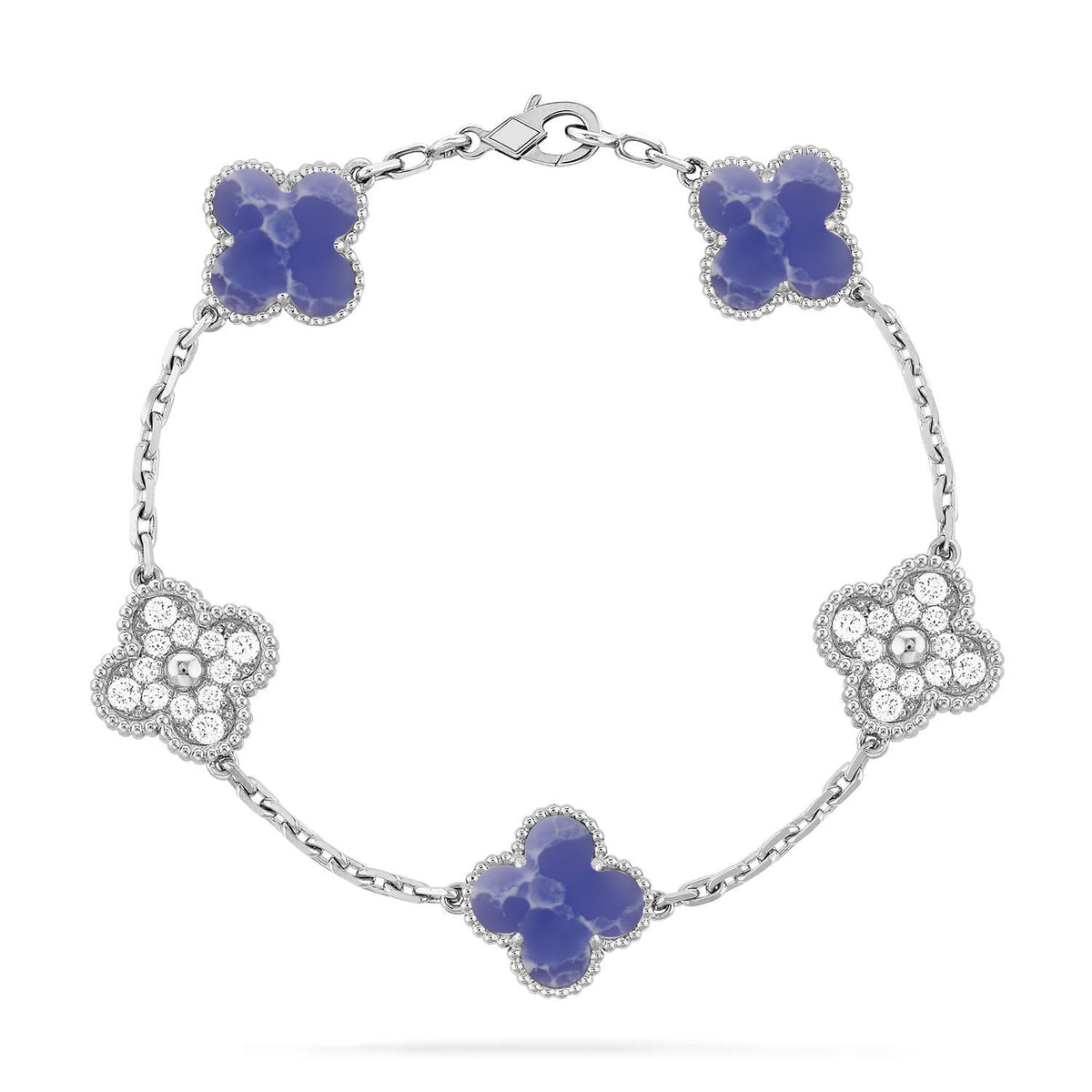 [MIRA]New CLOVER 5 MOTIF BLUE VEINS BRACELET COLLECTION