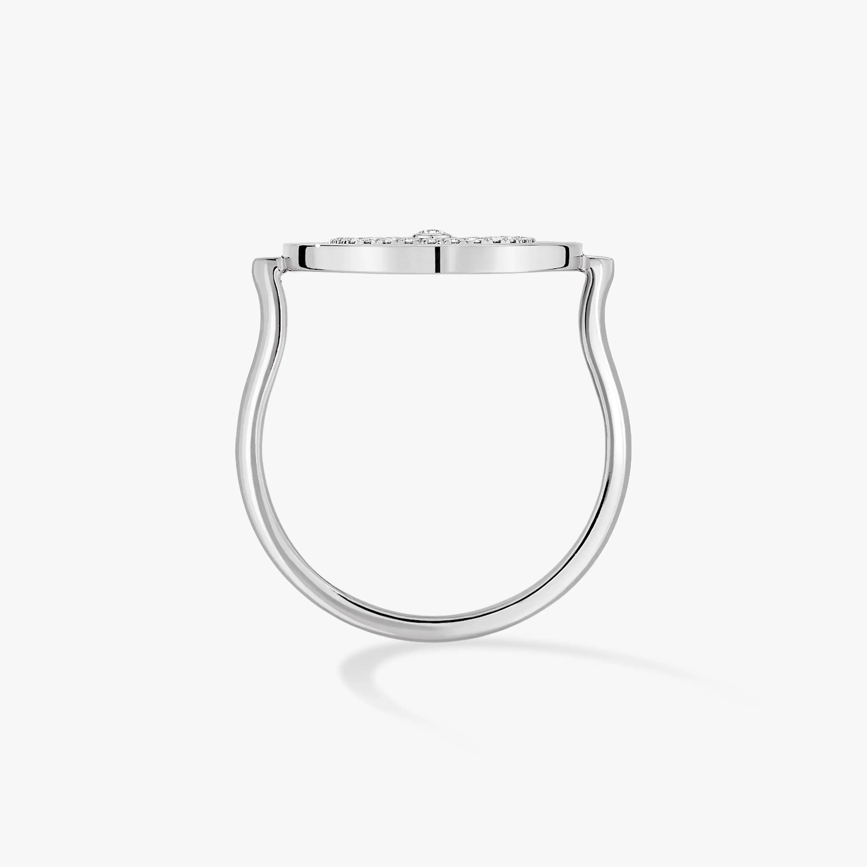 [MIRA]  MOVE PAVED SILVER DIAMOND RING