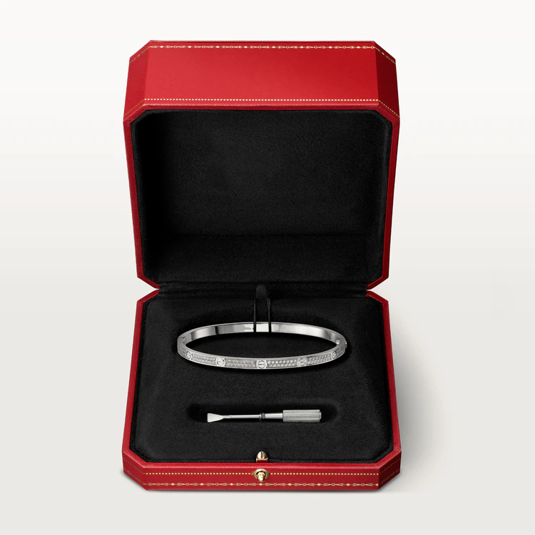 ??MIRA?¡¥LOVE BRACELET 3.65MM DIAMOND-PAVED