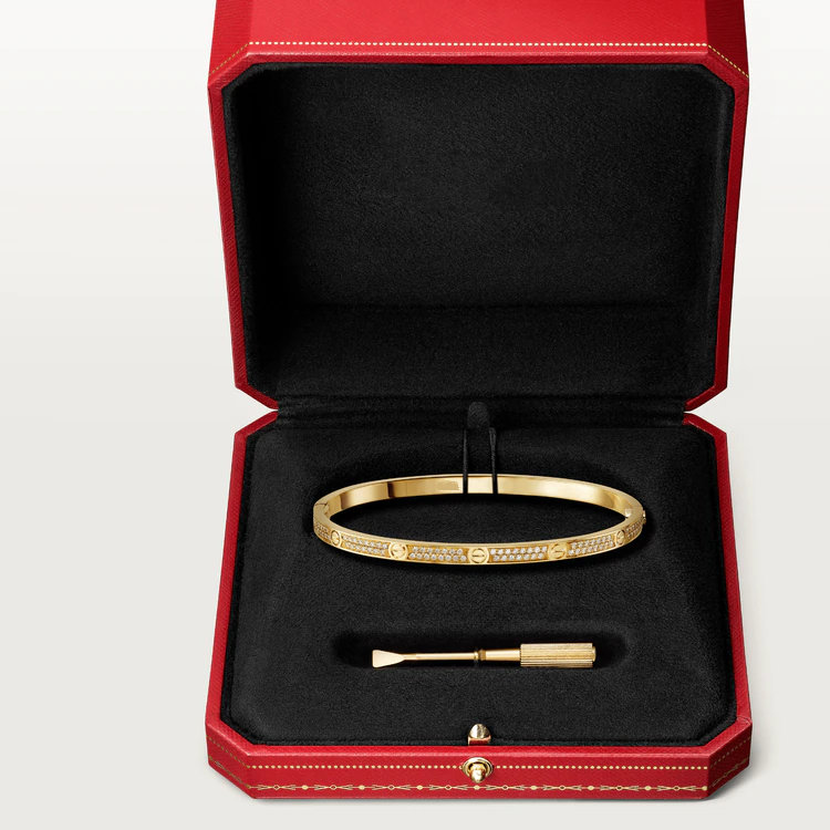 ??MIRA?¡¥LOVE BRACELET 3.65MM DIAMOND-PAVED