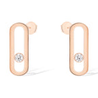 [MIRA] MOVE UNO SMALL 1 DIAMOND EARRINGS