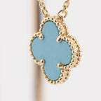 ??MIRA?¡¥CLOVER 15MM VINTAGE TURQUOISE NECKLACE