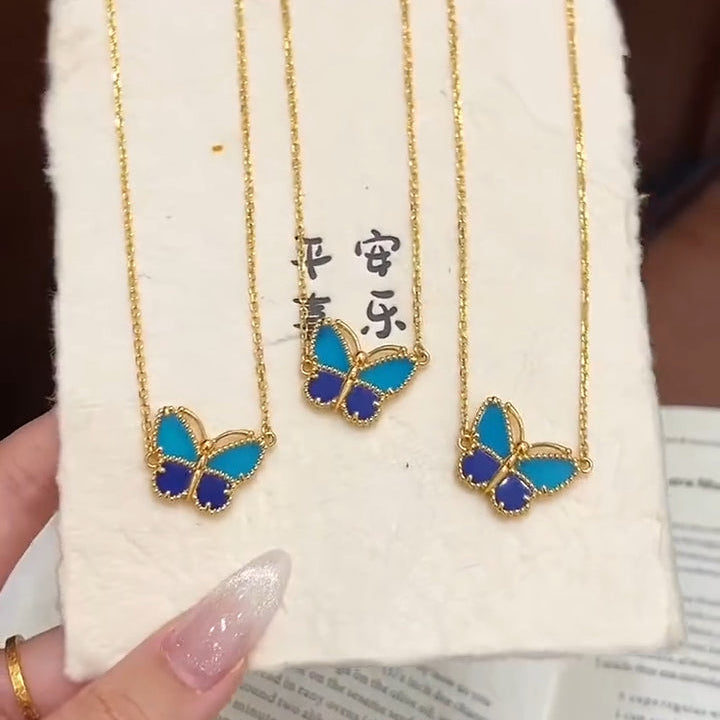 [MIRA] 2026 BUTTERFLY BLUE   NECKLACE