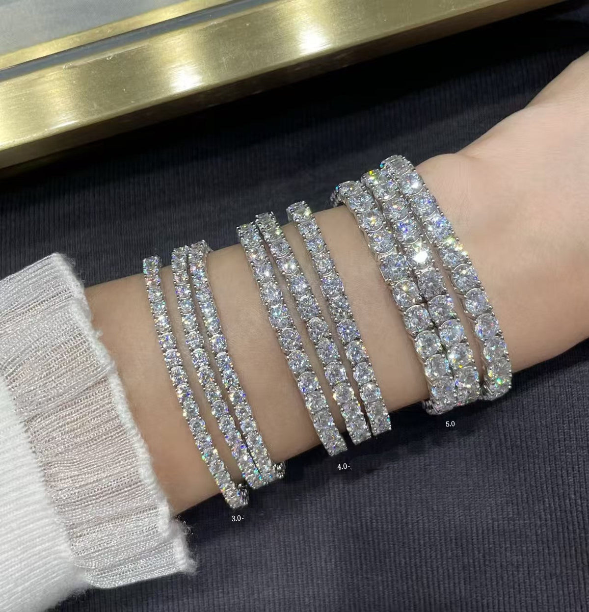 [??MIRA?¡¥]TENNIS BRACELET WITH FULL DIAMOND SETTING