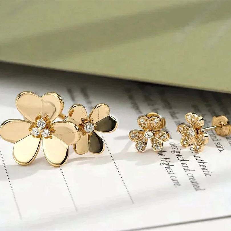 ??MIRA?¡¥CLOVER COMOS GOLD DIAMOND RING